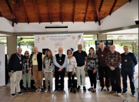Algunos de los integrantes del Rotary Club Olivos que asistieron al evento.